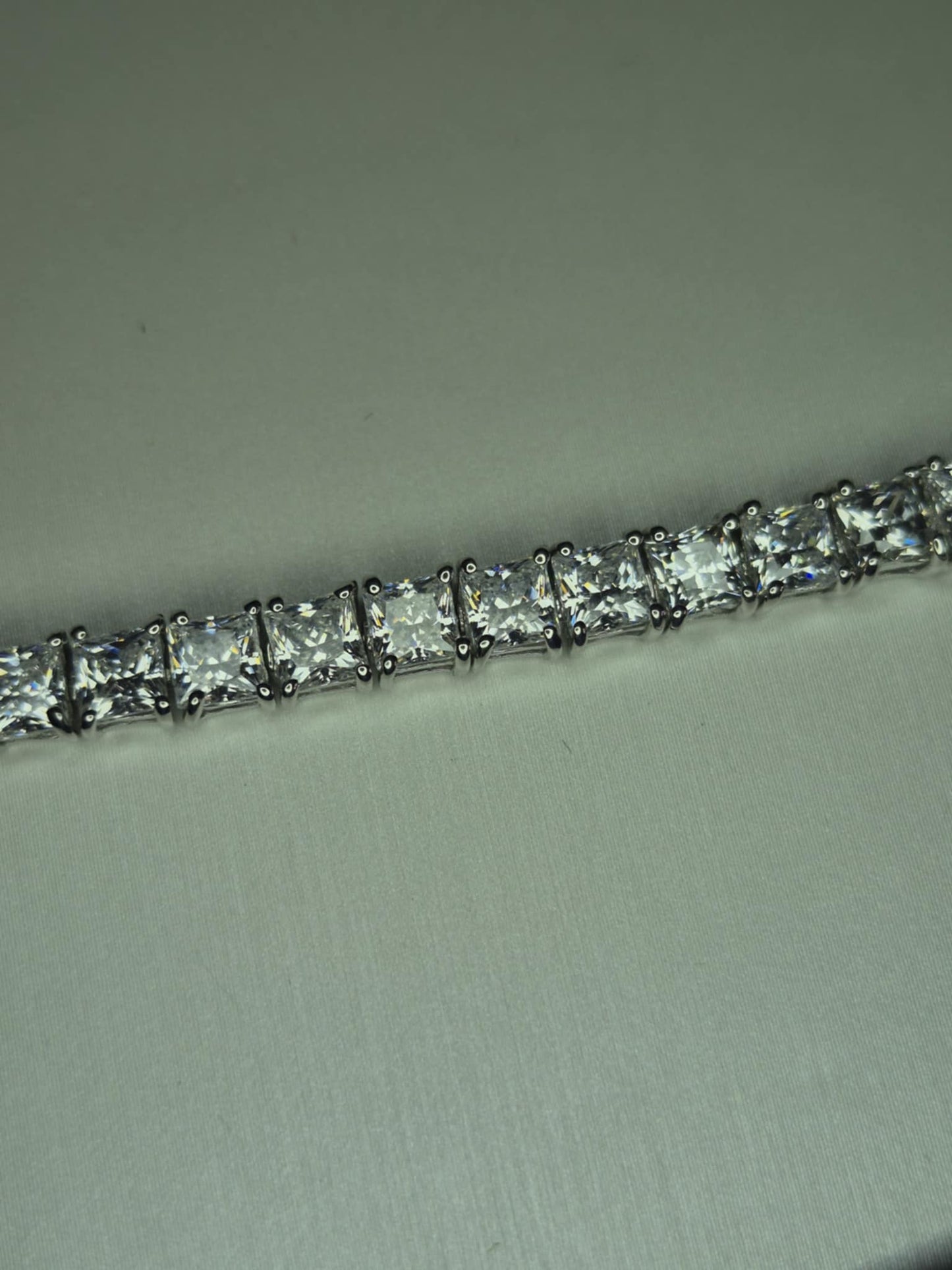 30CT Swarovski Zirconia Tennis Bracelet 925 Sterling Silver