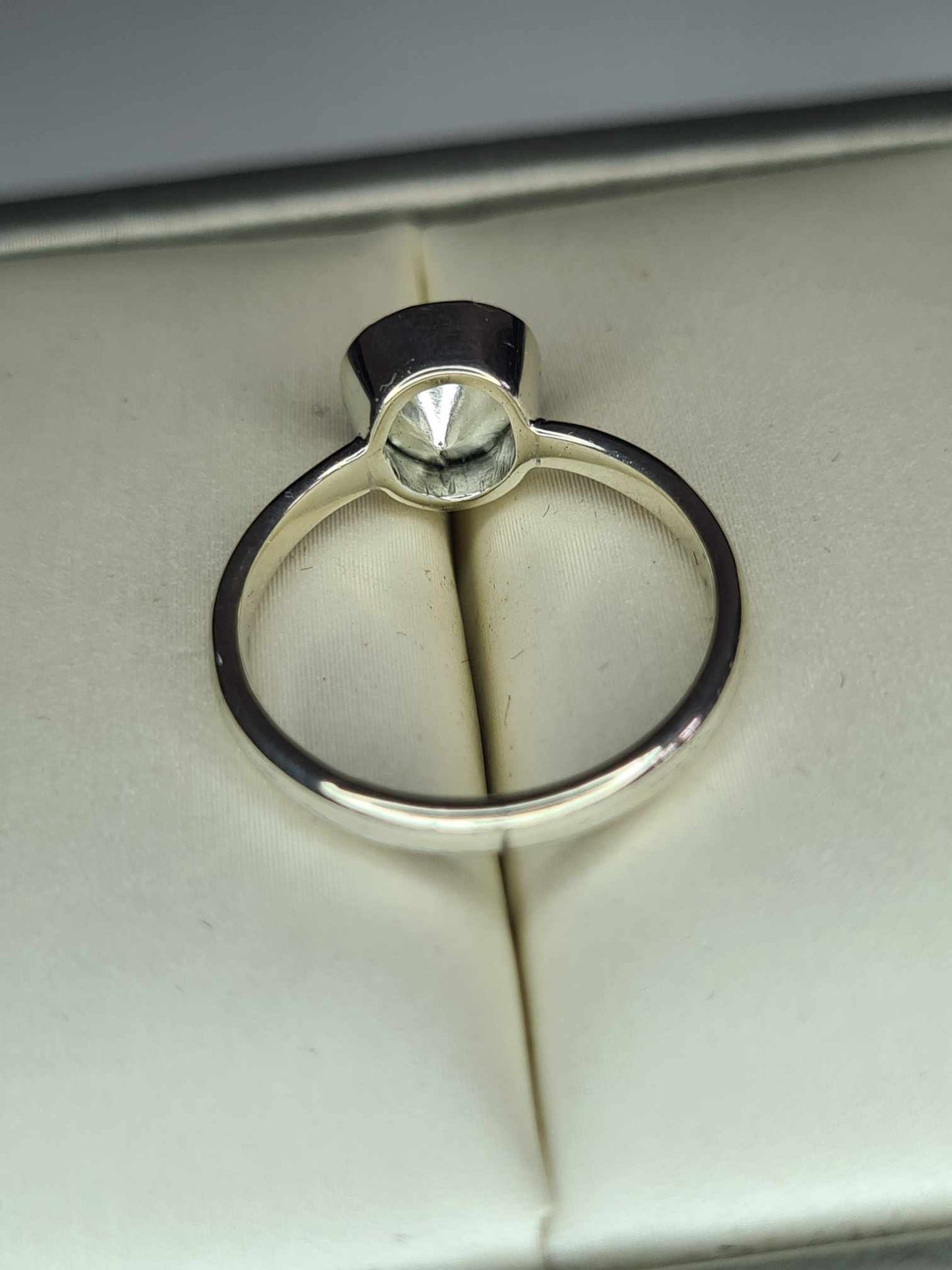 0.25ct Polki Diamond Solitaire Ring in Platinum Overlay 925 Sterling Silver SIZE J