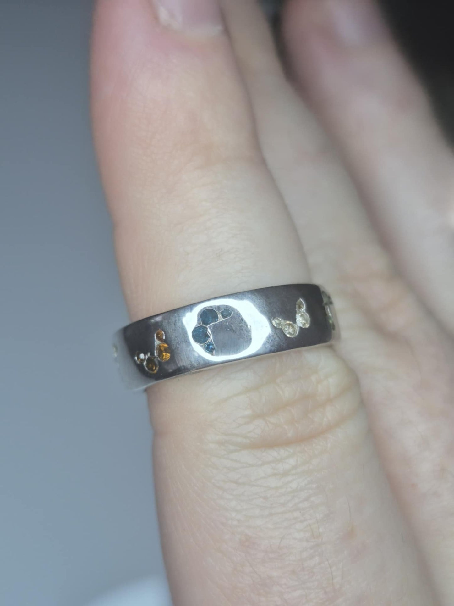 0.50ct Multi Diamond Band Butterfly Ring in Platinum Overlay 925 Sterling Silver SIZE O