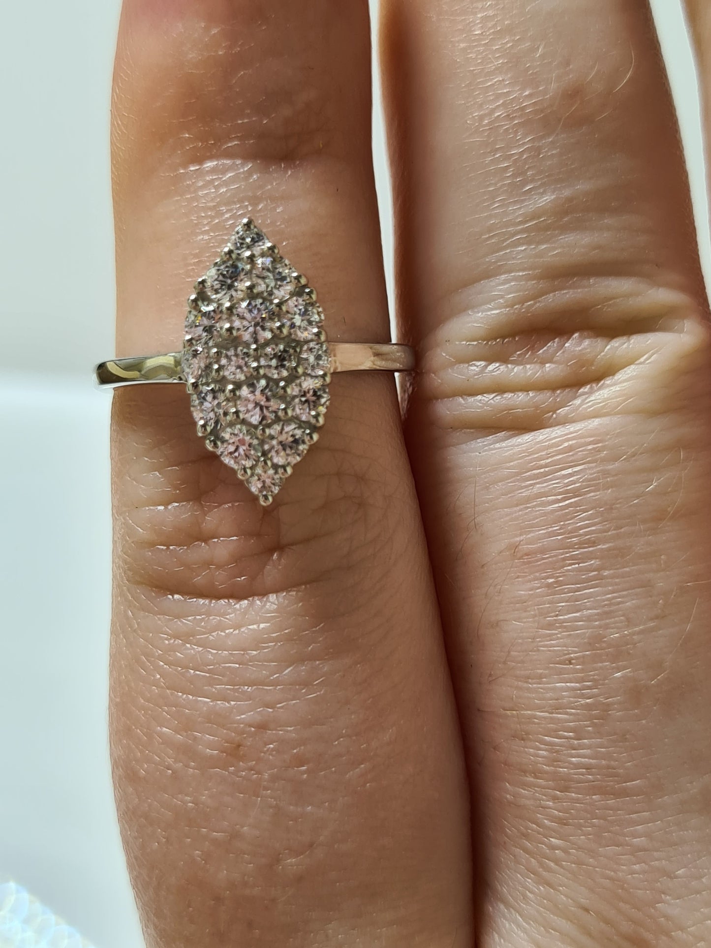 Swarovski Zirconia Cluster Marquise Ring SIZES M, N