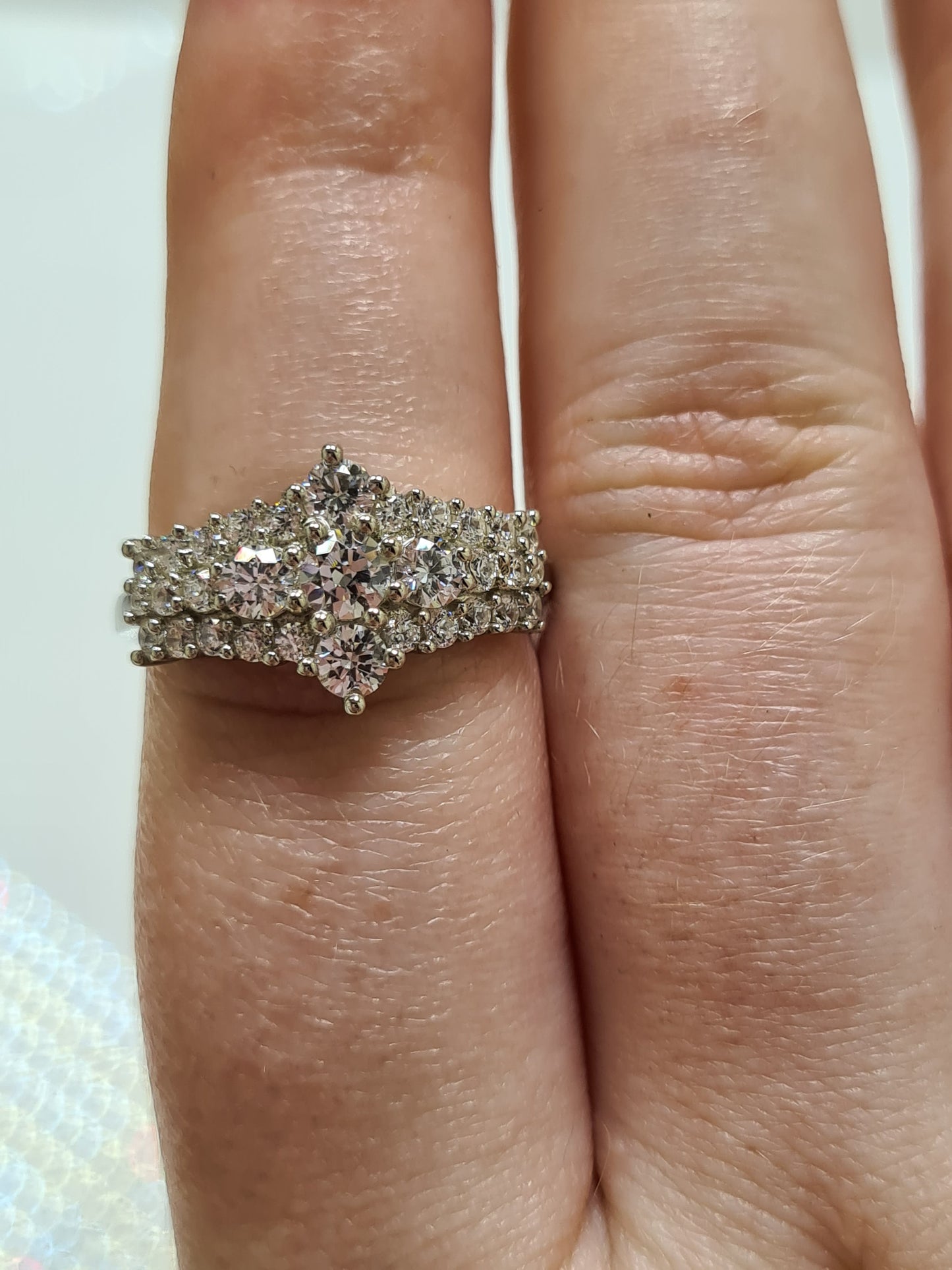 Swarovski Zirconia Crown Ring Sterling Silver SIZES K, Q