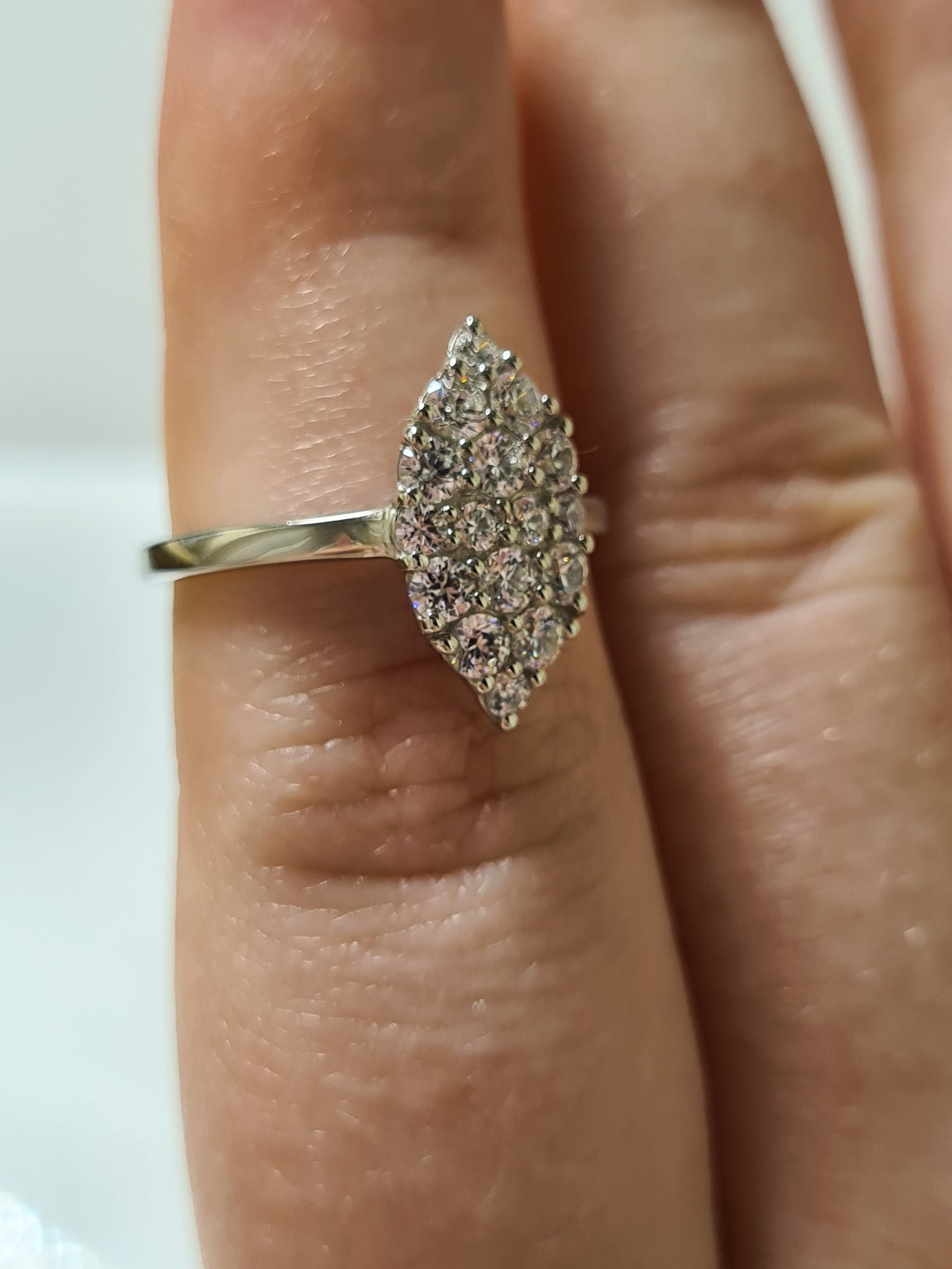 Swarovski Zirconia Cluster Marquise Ring SIZES M, N