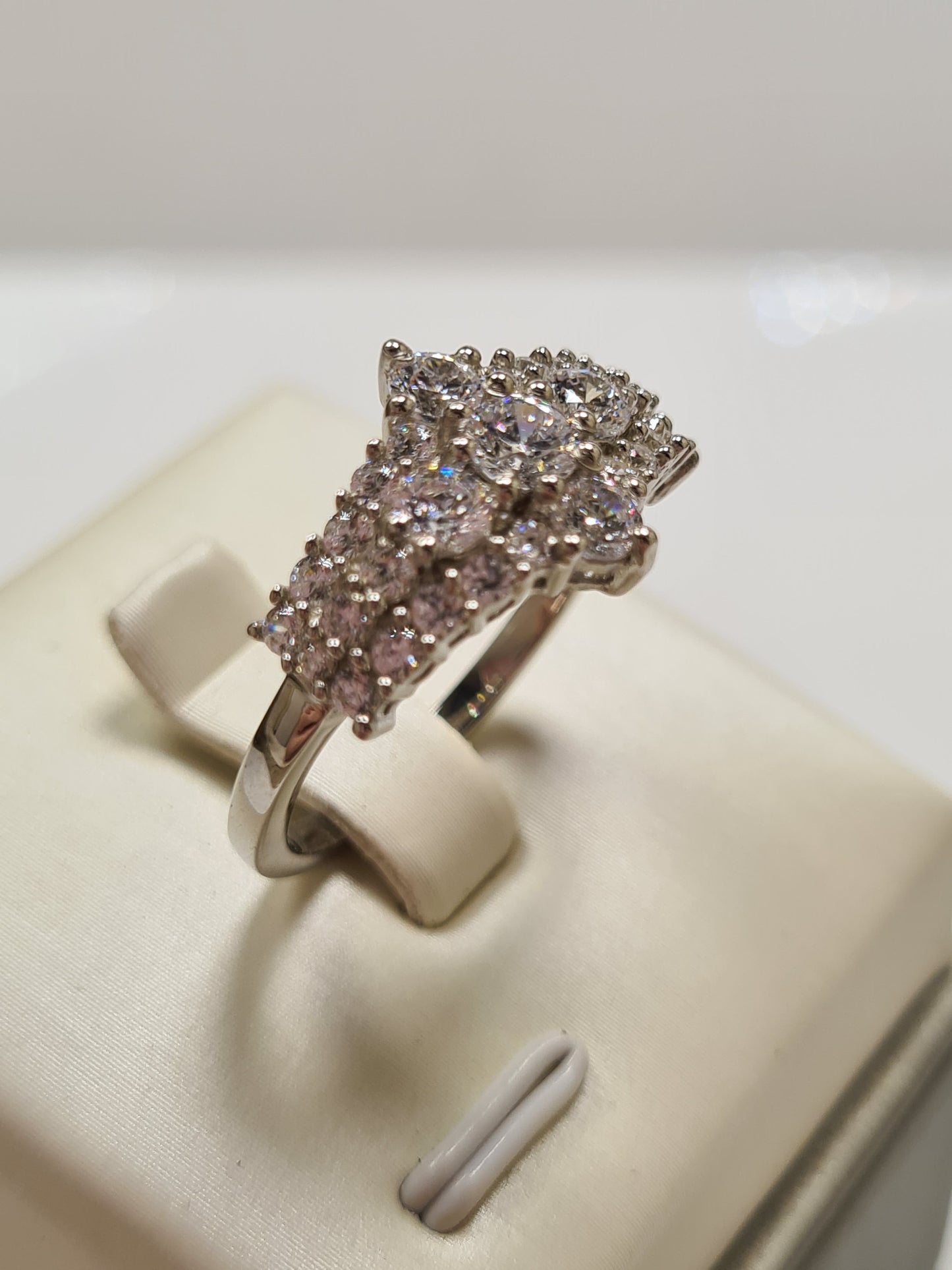 Swarovski Zirconia Crown Ring Sterling Silver SIZES K, Q