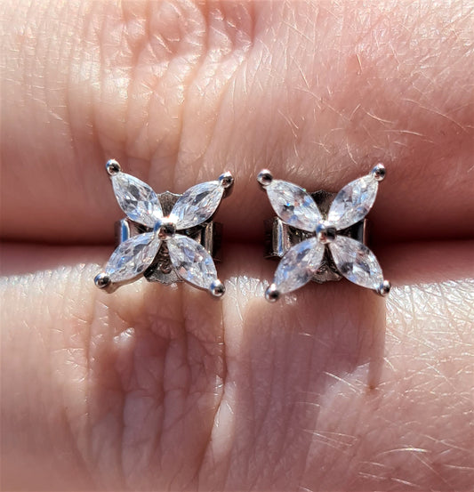 Simulated Diamond Stud Earrings