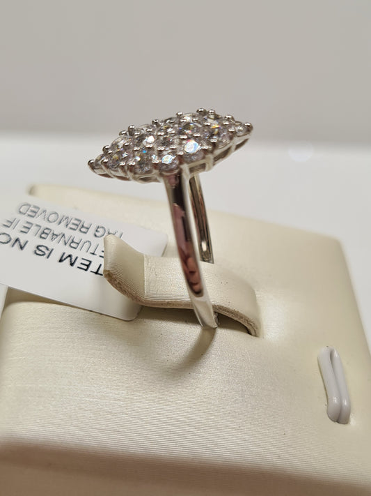 Swarovski Zirconia Cluster Marquise Ring SIZES M, N