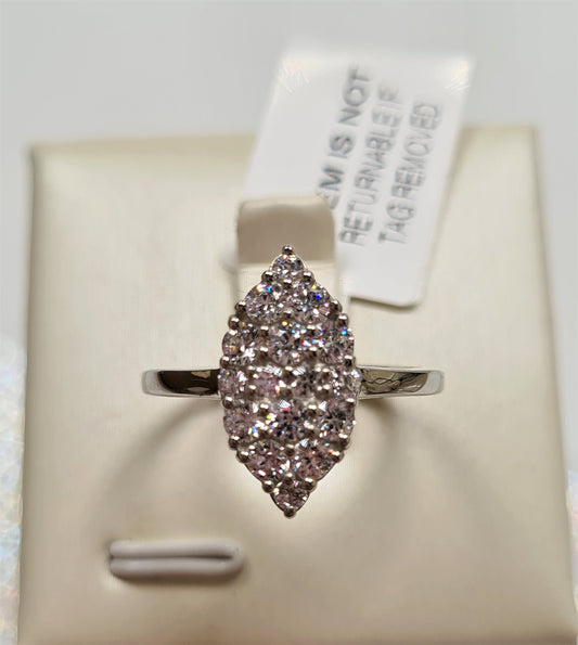 Swarovski Zirconia Cluster Marquise Ring SIZES M, N