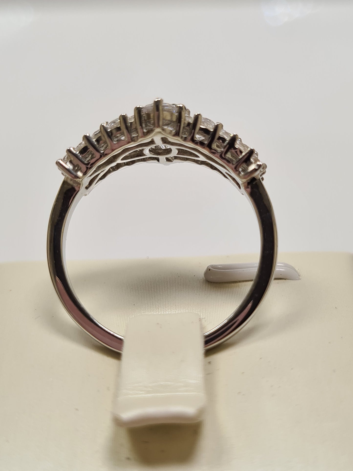 Swarovski Zirconia Crown Ring Sterling Silver SIZES K, Q