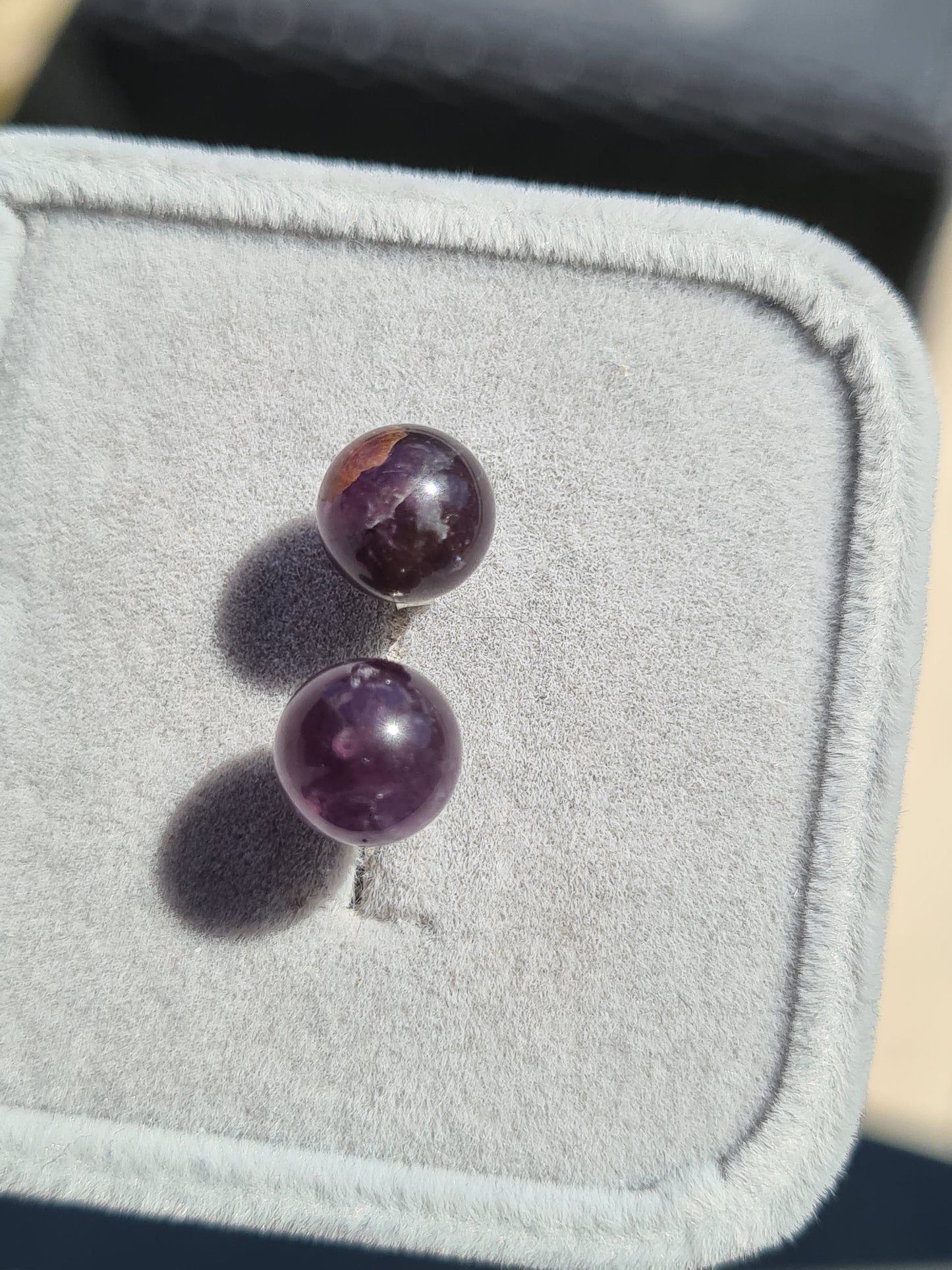 Amethyst Solitaire Stud Earrings 925 Sterling Silver