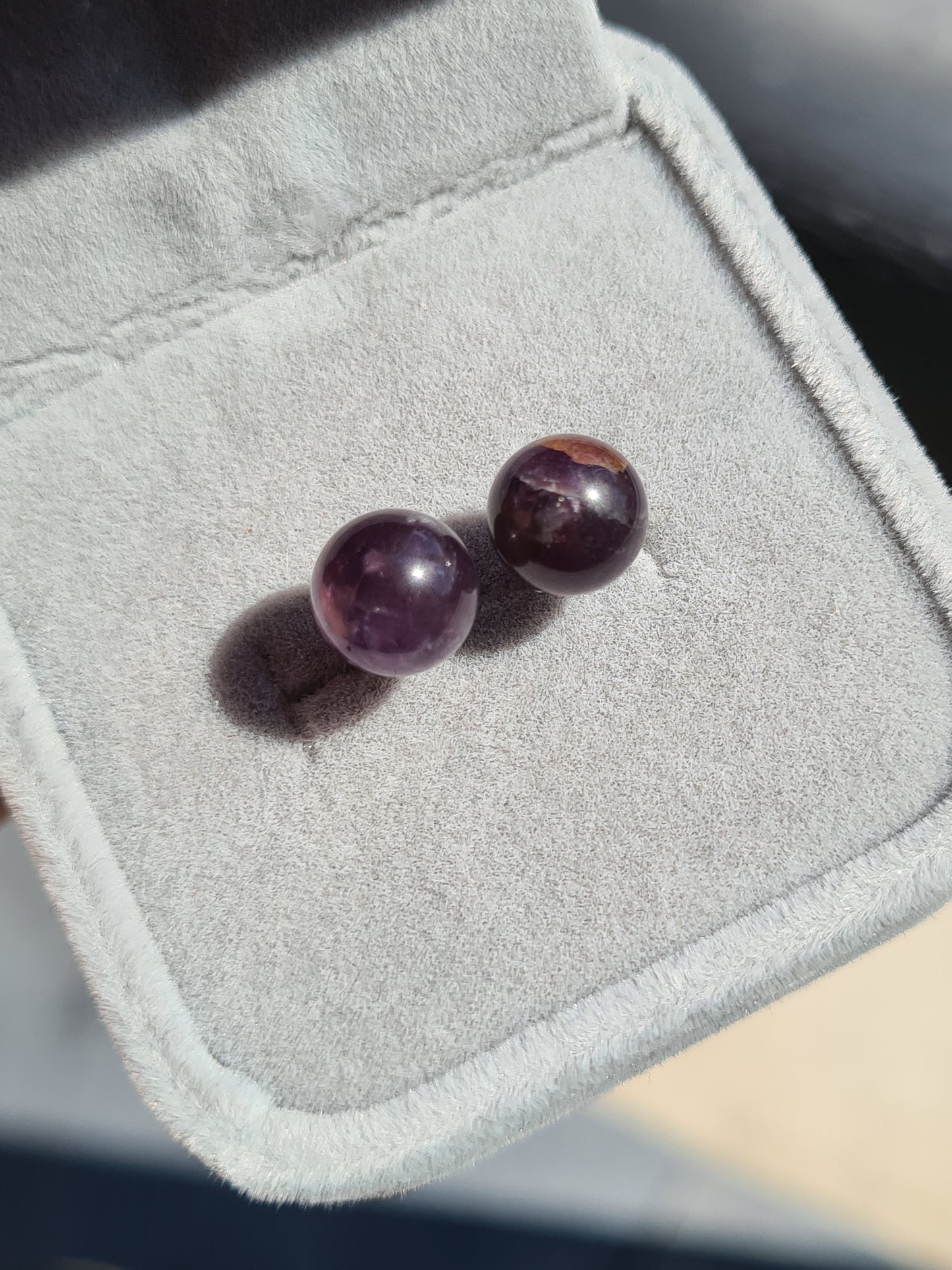 Amethyst Solitaire Stud Earrings 925 Sterling Silver