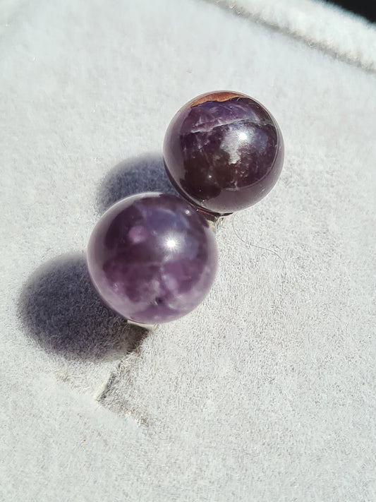 Amethyst Solitaire Stud Earrings 925 Sterling Silver