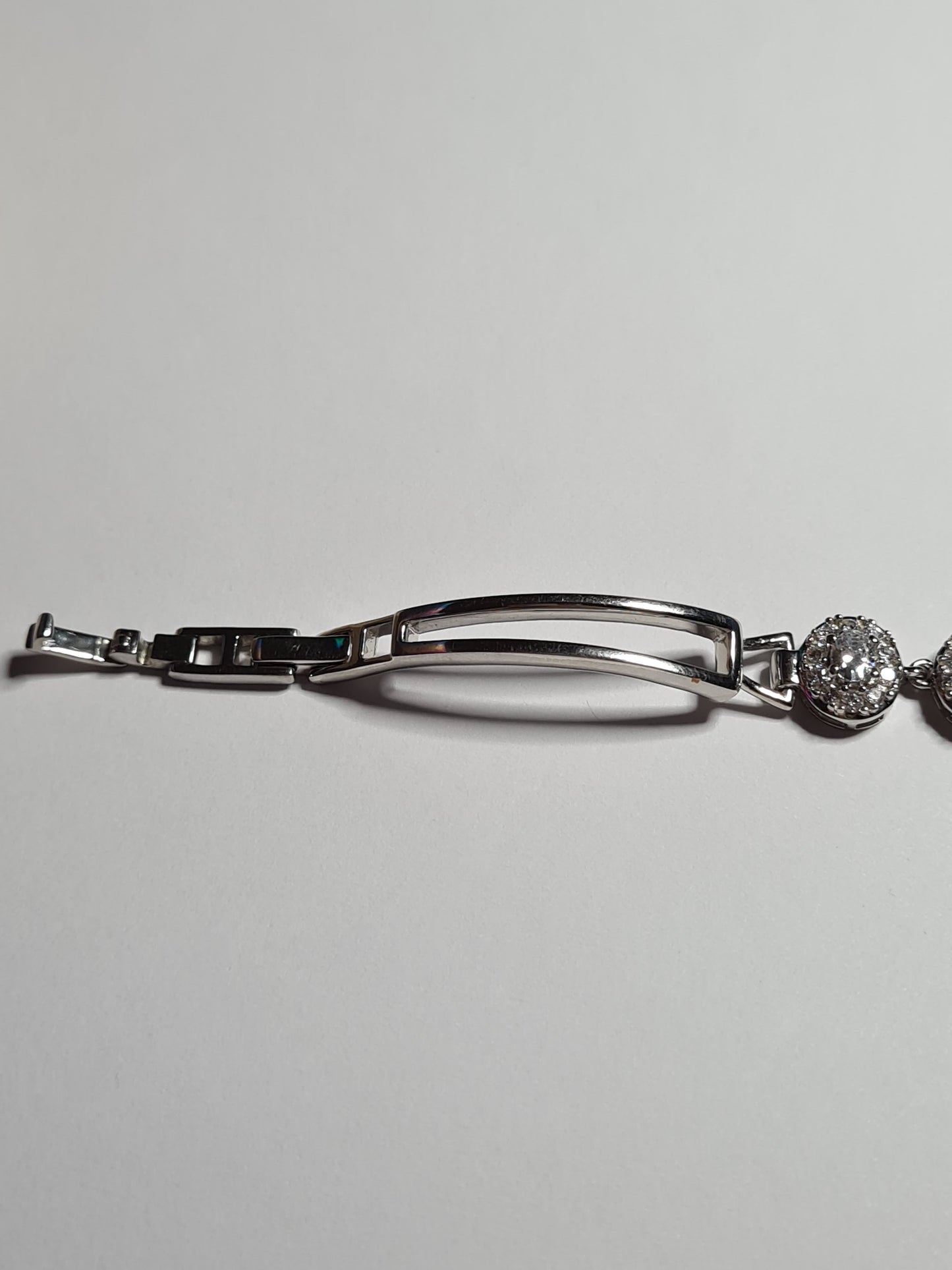 Swarovski Zirconia Halo Bracelet 925 Sterling Silver