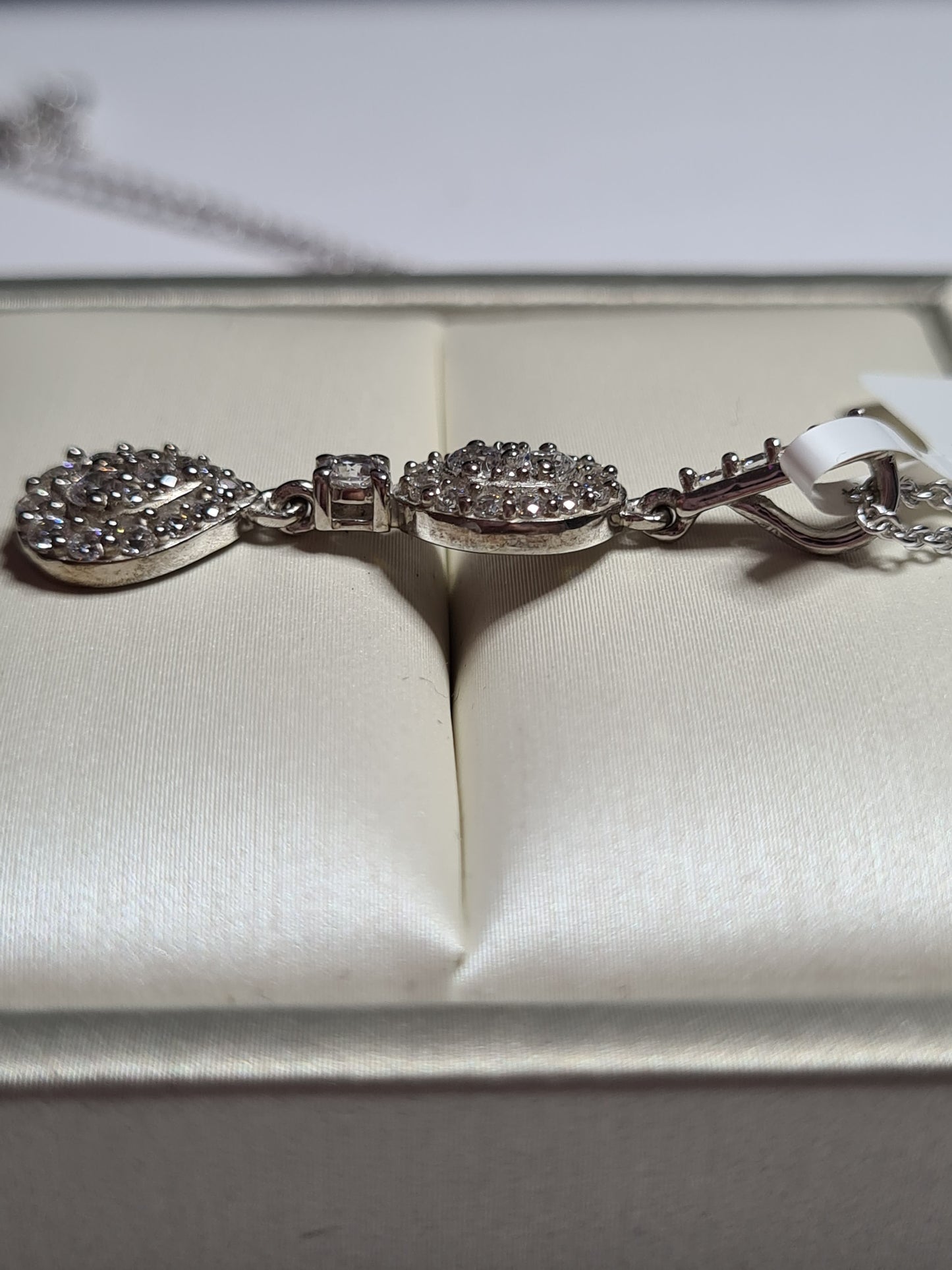 Swarovski Zirconia Droplet Pendant 925 Sterling Silver