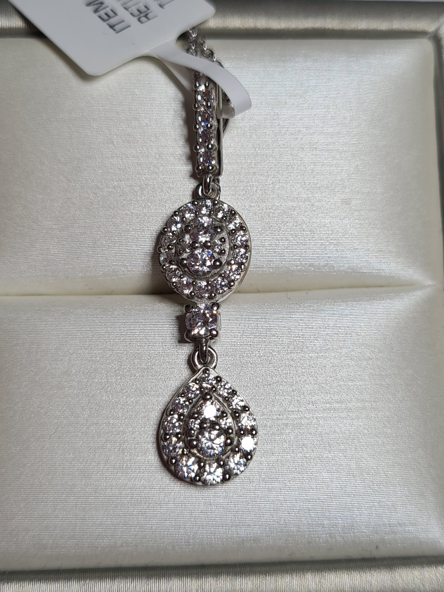 Swarovski Zirconia Droplet Pendant 925 Sterling Silver