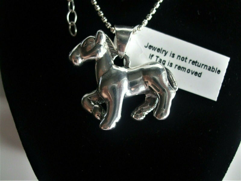 Sterling Silver Horse Pendant