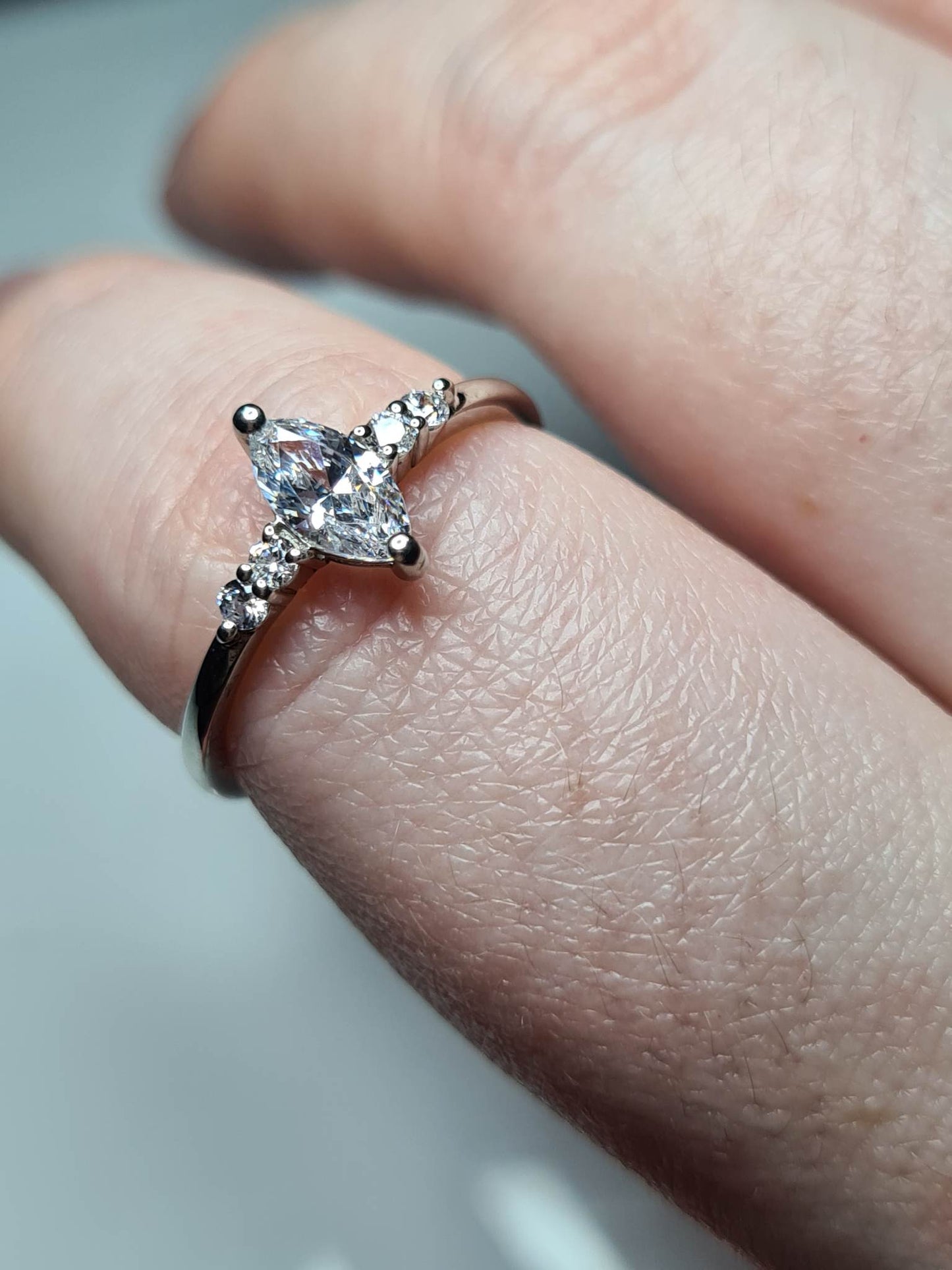 Swarovski Zirconia Marquise Cut Ring SIZES O ,S