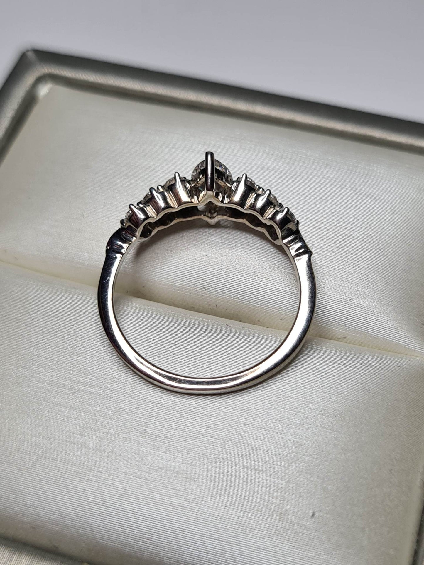 Swarovski Zirconia Marquise Cut Cluster Ring SIZES L, M, P, R, S , T