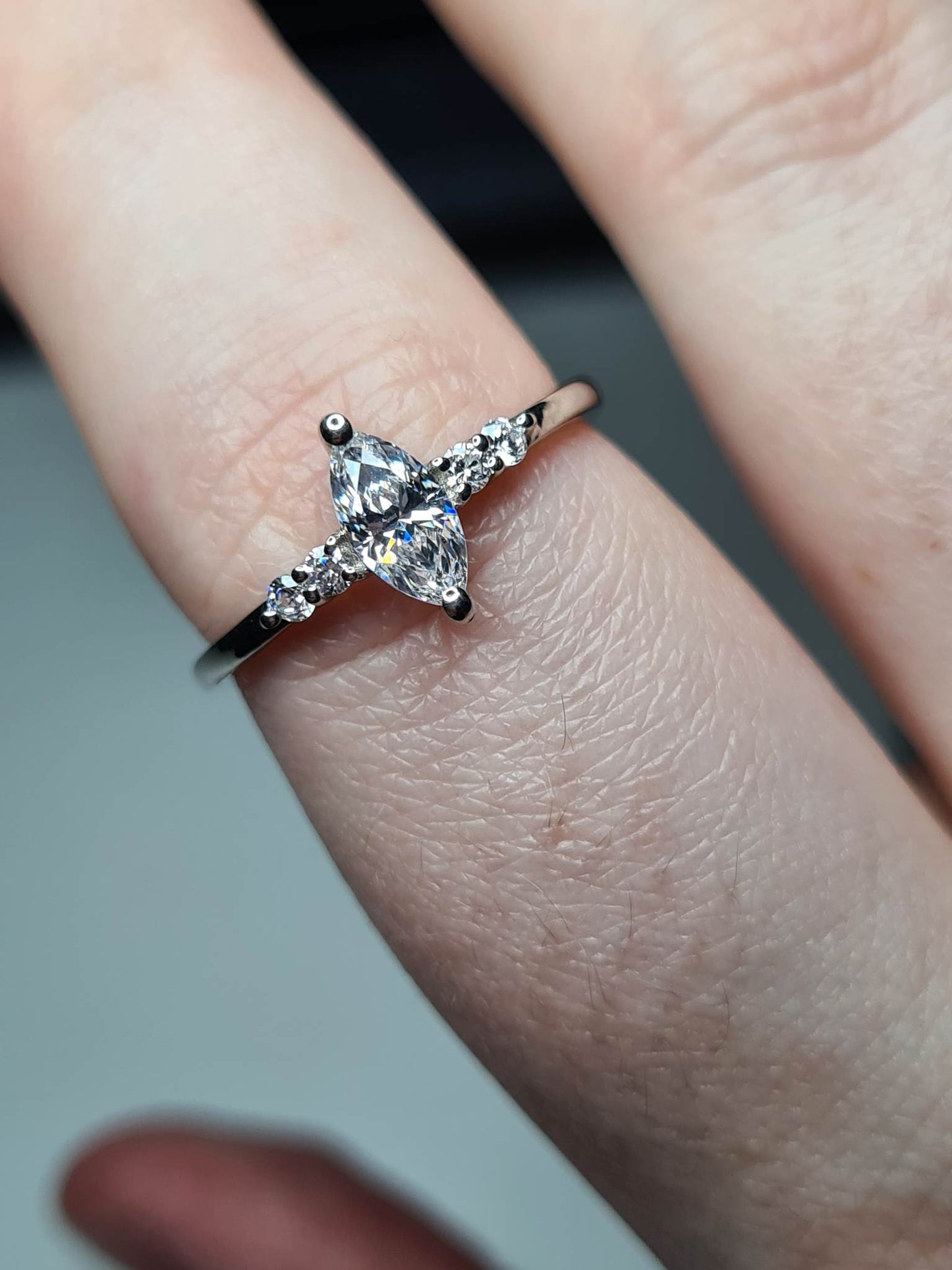 Swarovski Zirconia Marquise Cut Ring SIZES O ,S