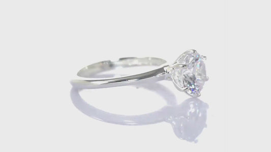 Swarovski Zirconia Solitaire Engagement Style Ring SIZES N,O,R,S,T