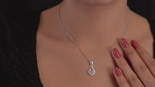 Swarovski Zirconia 925 Sterling Silver 0.900ct Necklace