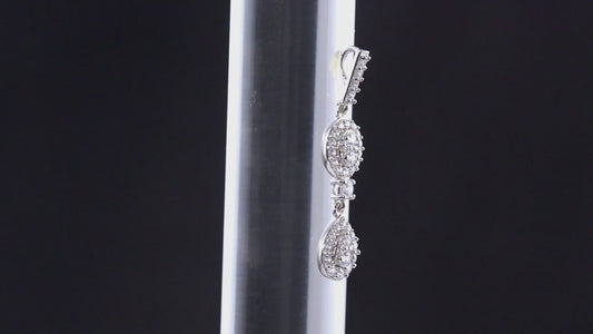 Swarovski Zirconia Droplet Pendant 925 Sterling Silver