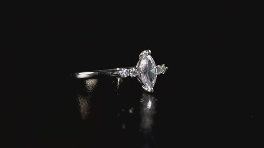 Swarovski Zirconia Marquise Cut Ring SIZES O ,S