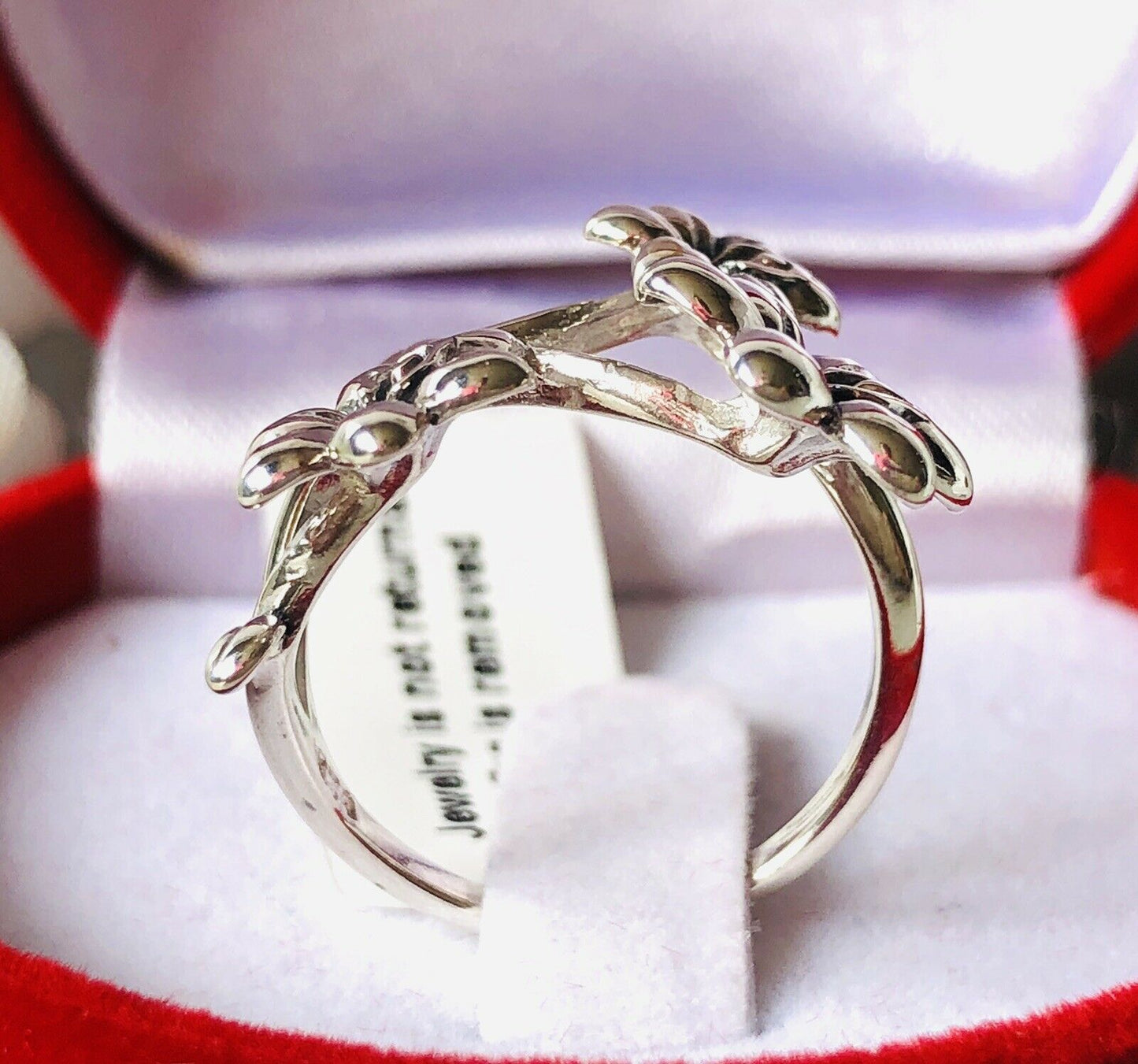 925 Sterling Silver Floral Ring SIZE N