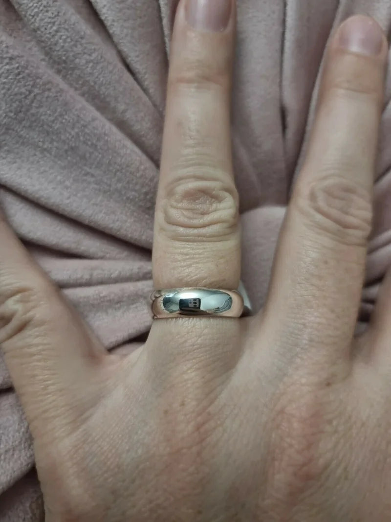 Sterling Silver Band Ring SIZES J,K