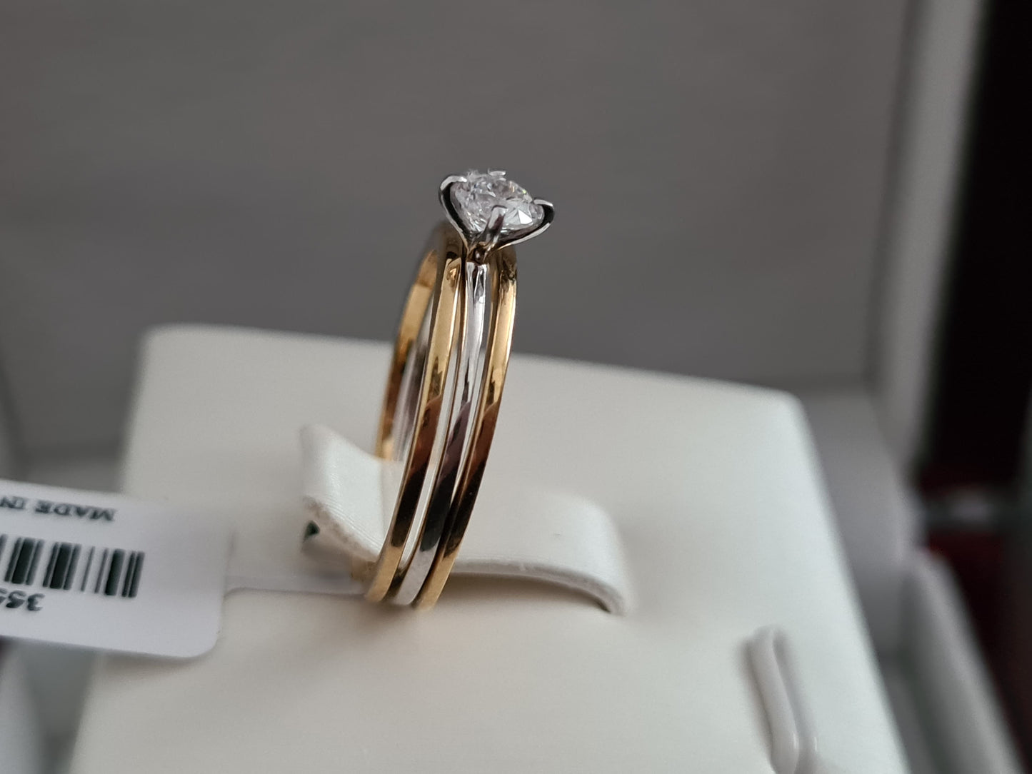 Swarovski Zirconia Removable Ring Sterling Silver SIZE K