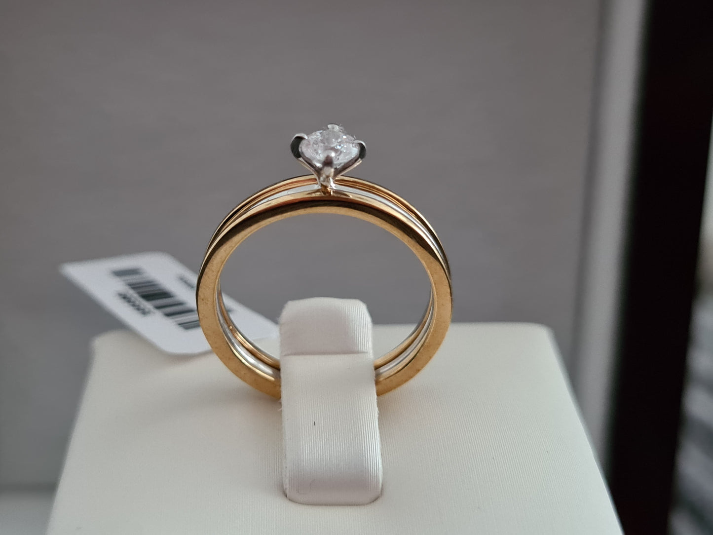 Swarovski Zirconia Removable Ring Sterling Silver SIZE K