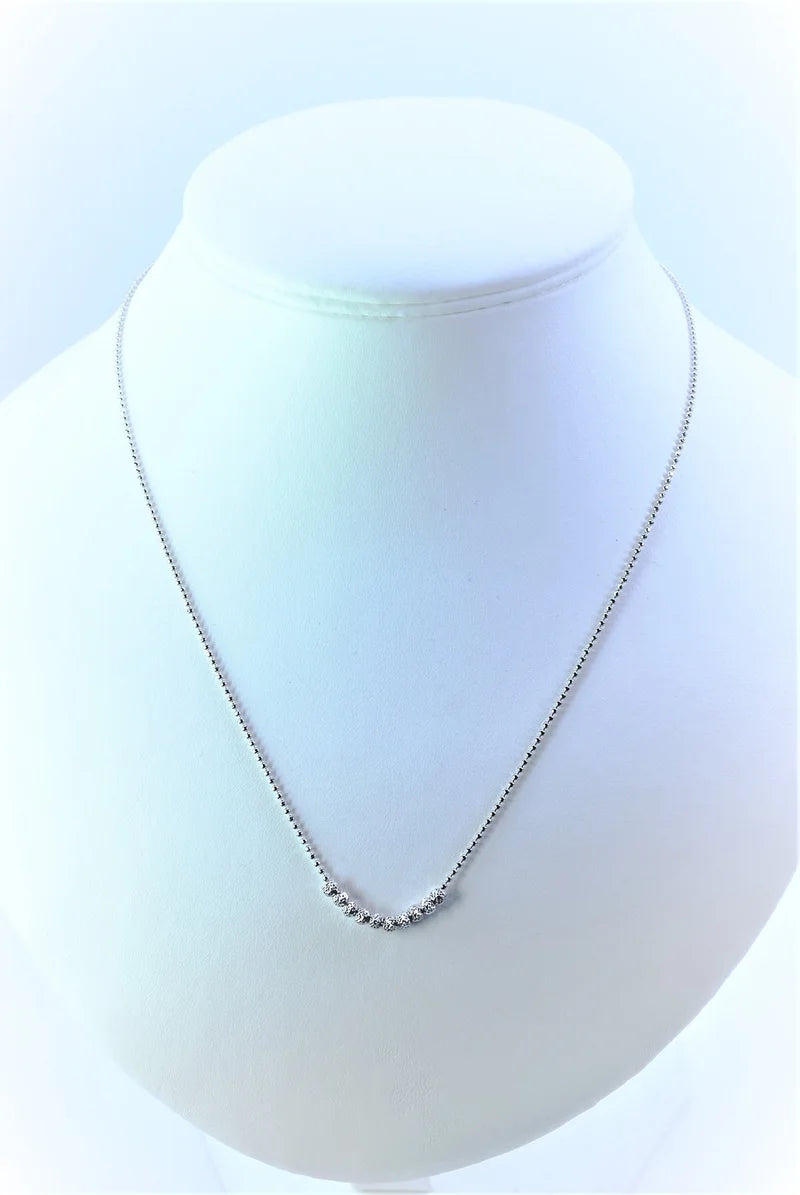 925 Sterling Silver Bead Necklace