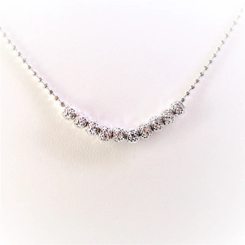 925 Sterling Silver Bead Necklace