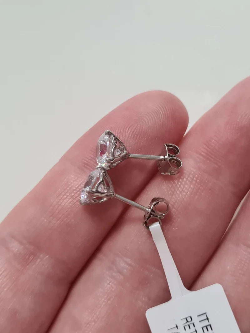 Swarovski Zirconia Stud Earrings set in 925 Sterling Silver