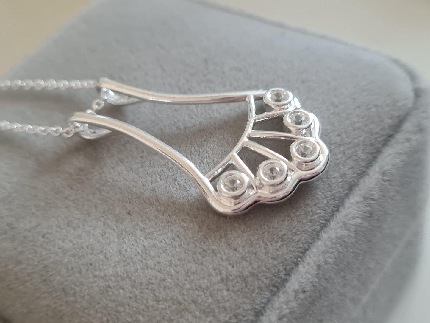 Natural Cambodian Zircon Necklace 925 Sterling Silver