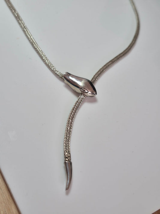 Hand Made Serpent Necklace 925 Sterling Silver