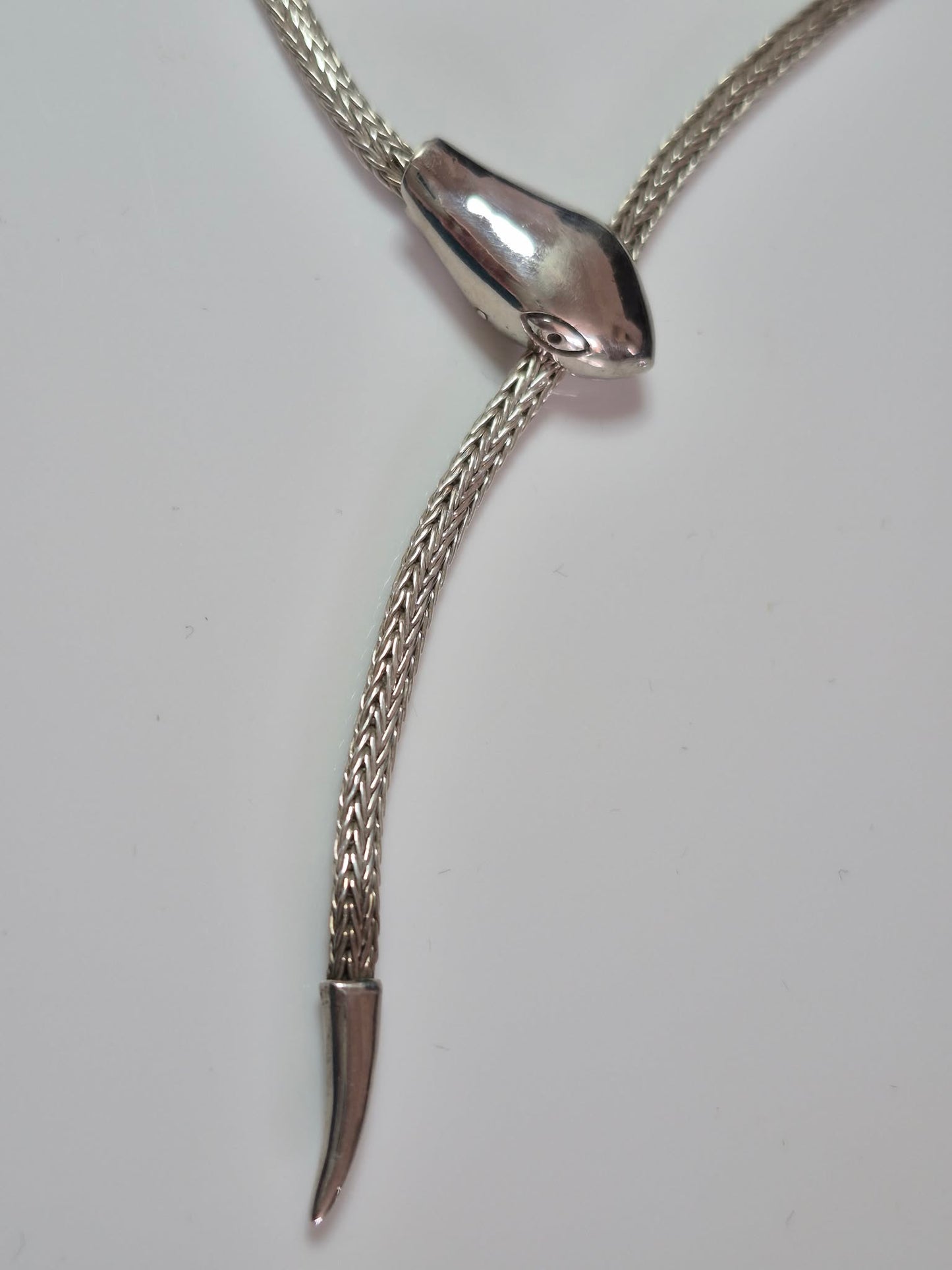 Hand Made Serpent Necklace 925 Sterling Silver