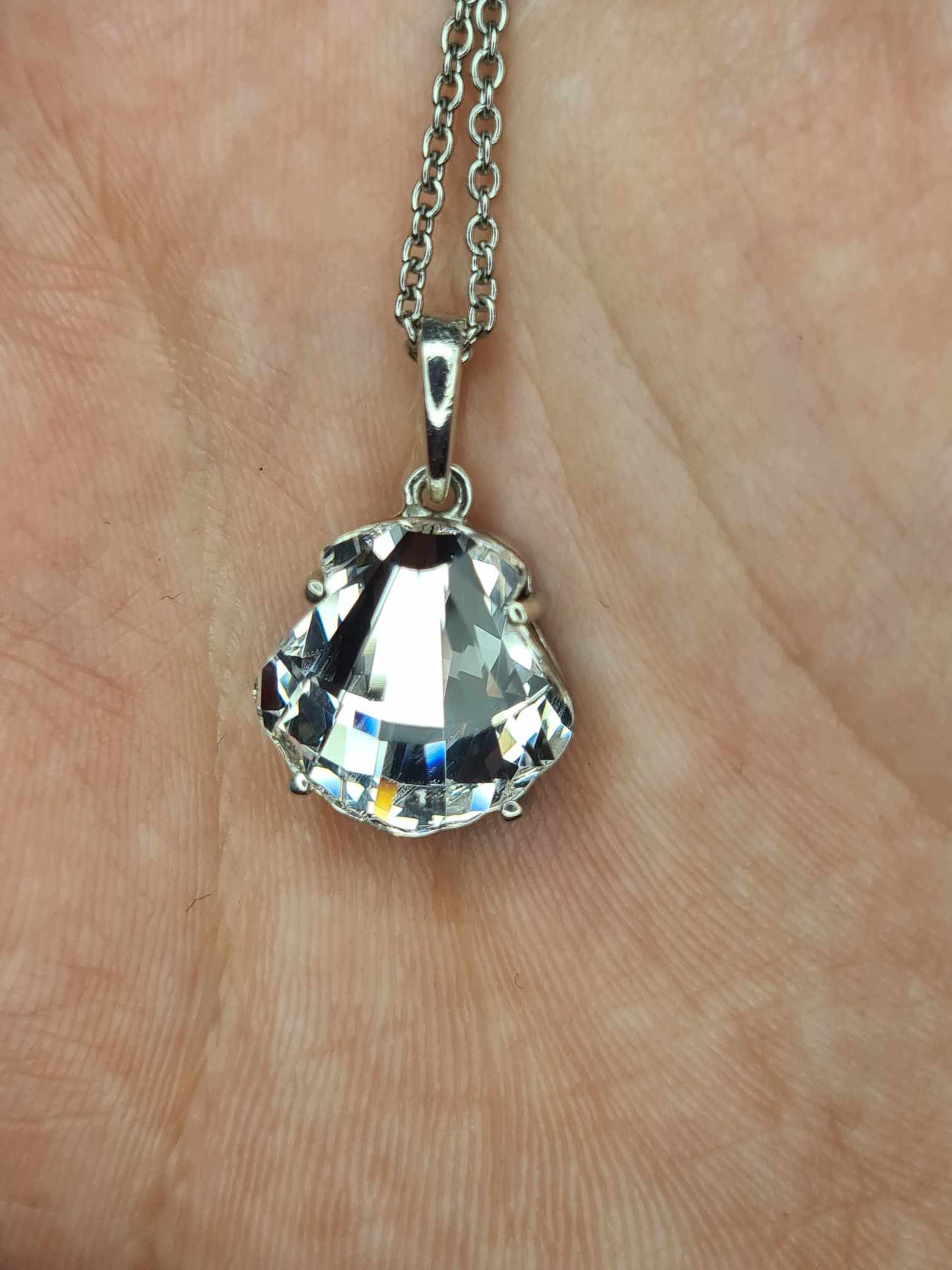 7.150ct. Swarovski Pendant 925 Sterling Silver