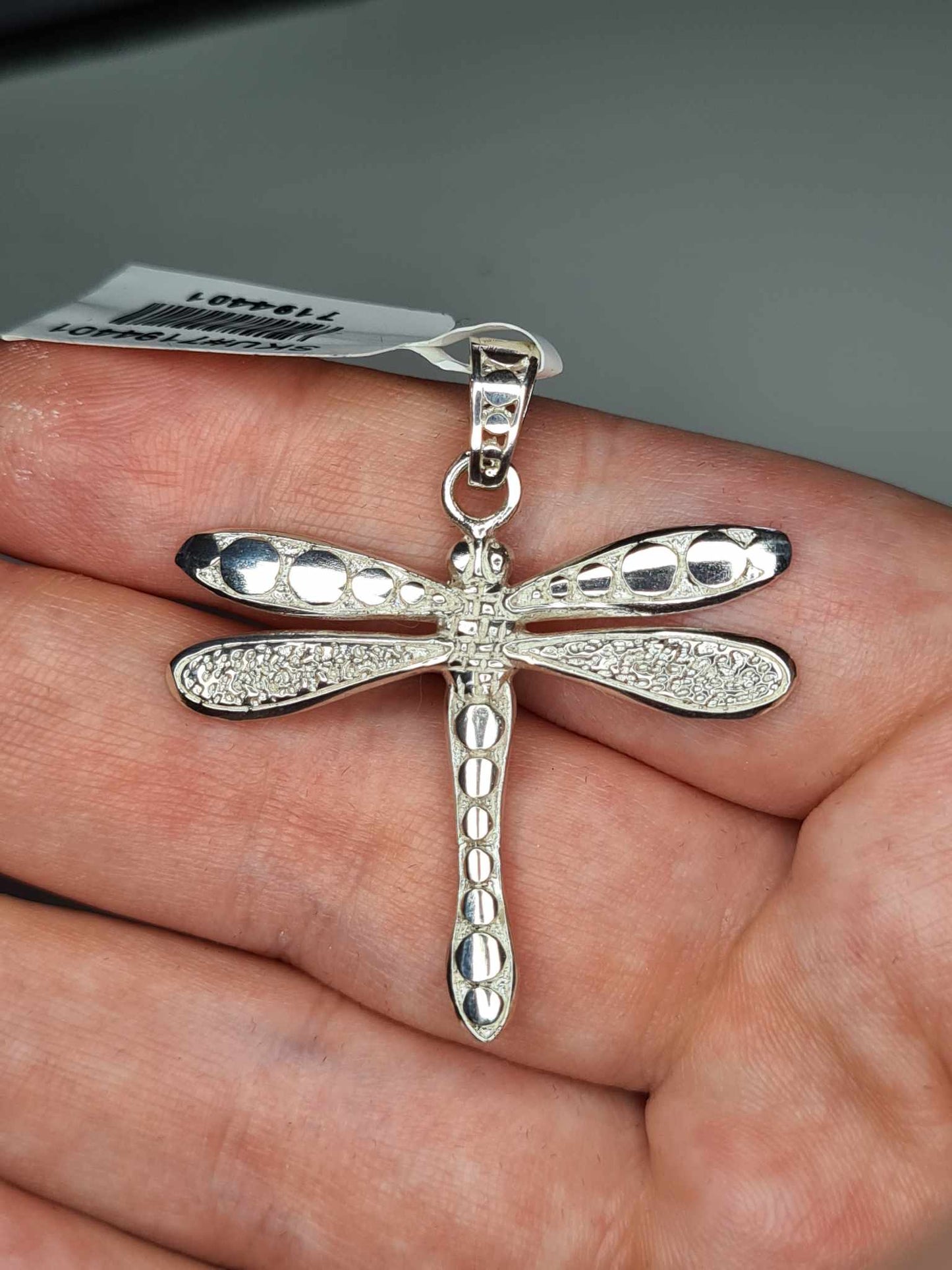 Dragonfly Pendant Hand Made 925 Sterling Silver