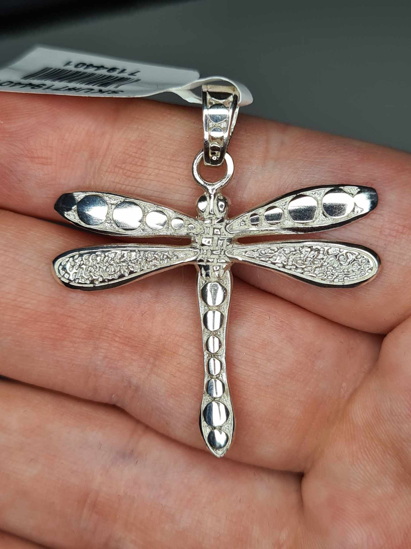 Dragonfly Pendant Hand Made 925 Sterling Silver