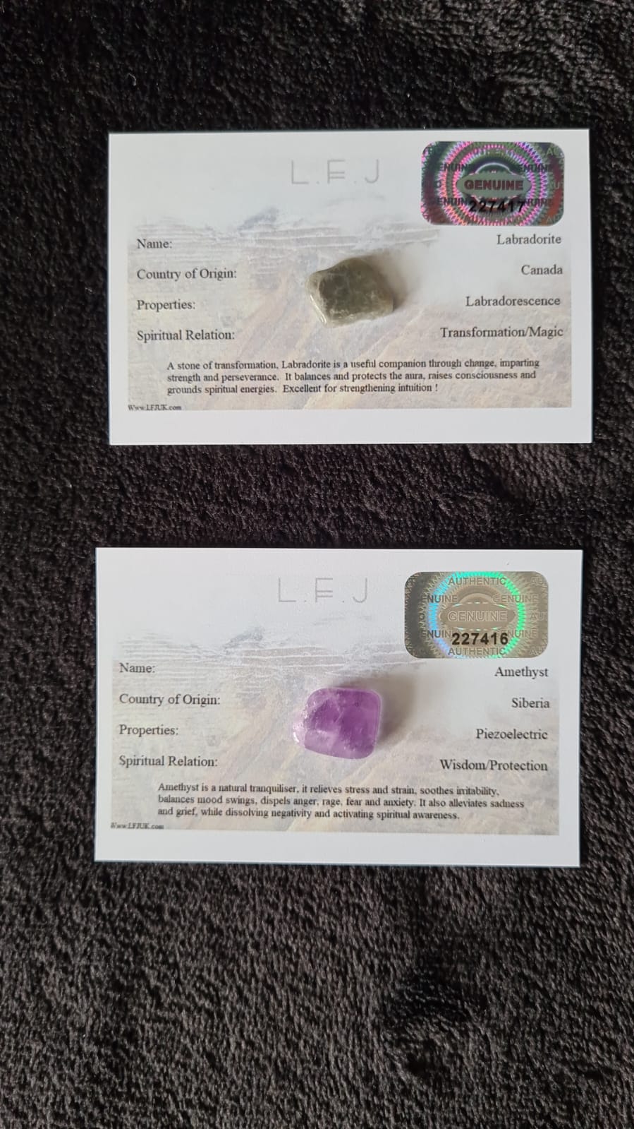 Free Double sided gem card - Valued at £2.49