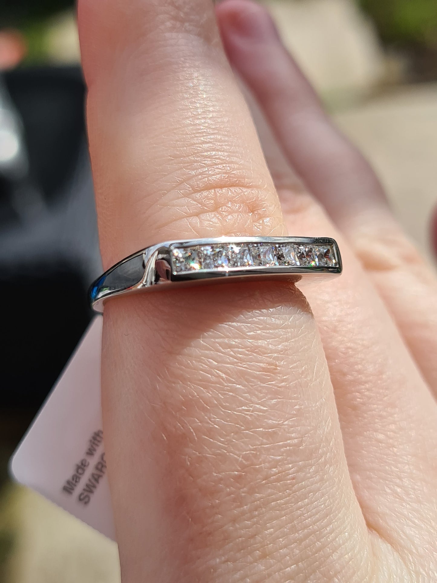 Swarovski Zirconia Signet Ring SIZE P