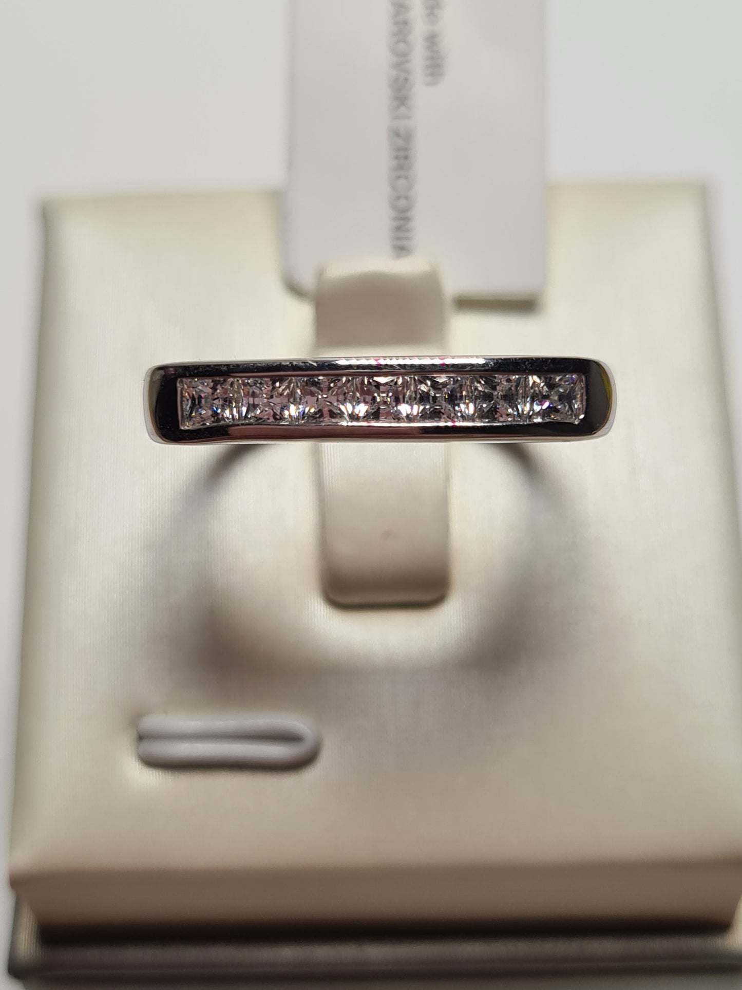 Swarovski Zirconia Signet Ring SIZE P