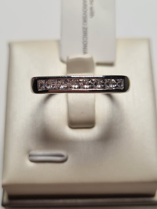 Swarovski Zirconia Signet Ring SIZE P