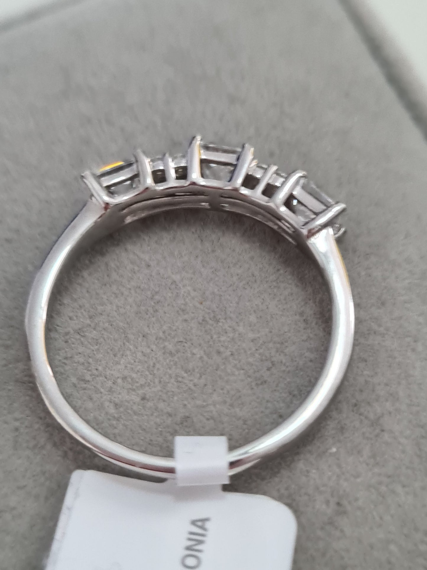 Swarovski Zirconia Sterling Silver Ring SIZE T