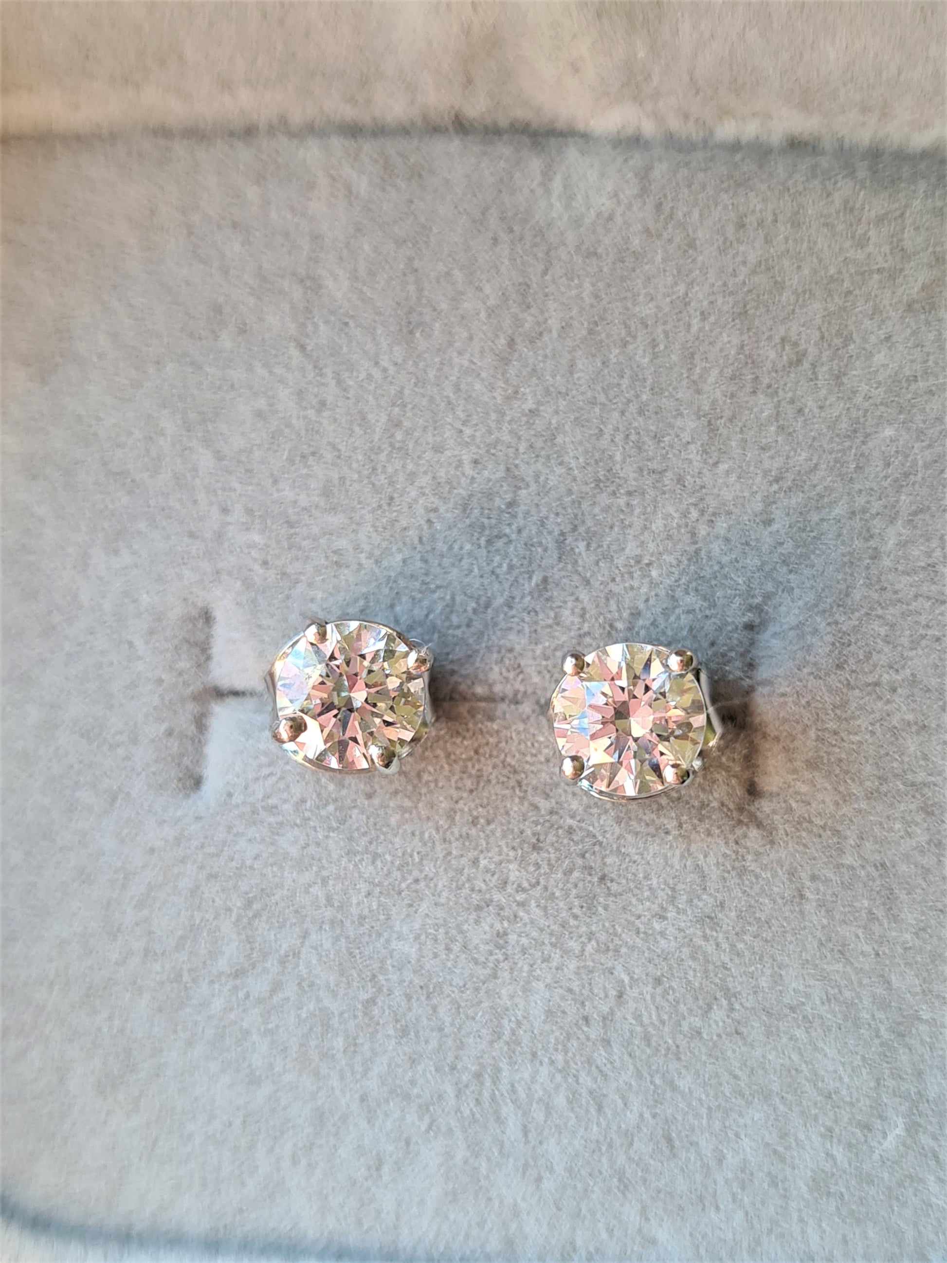 White Finish Swarovski Zirconia Earrings In Sterling Silver Design by Diosa  Paris Jewellery at Pernia's Pop Up Shop 2024