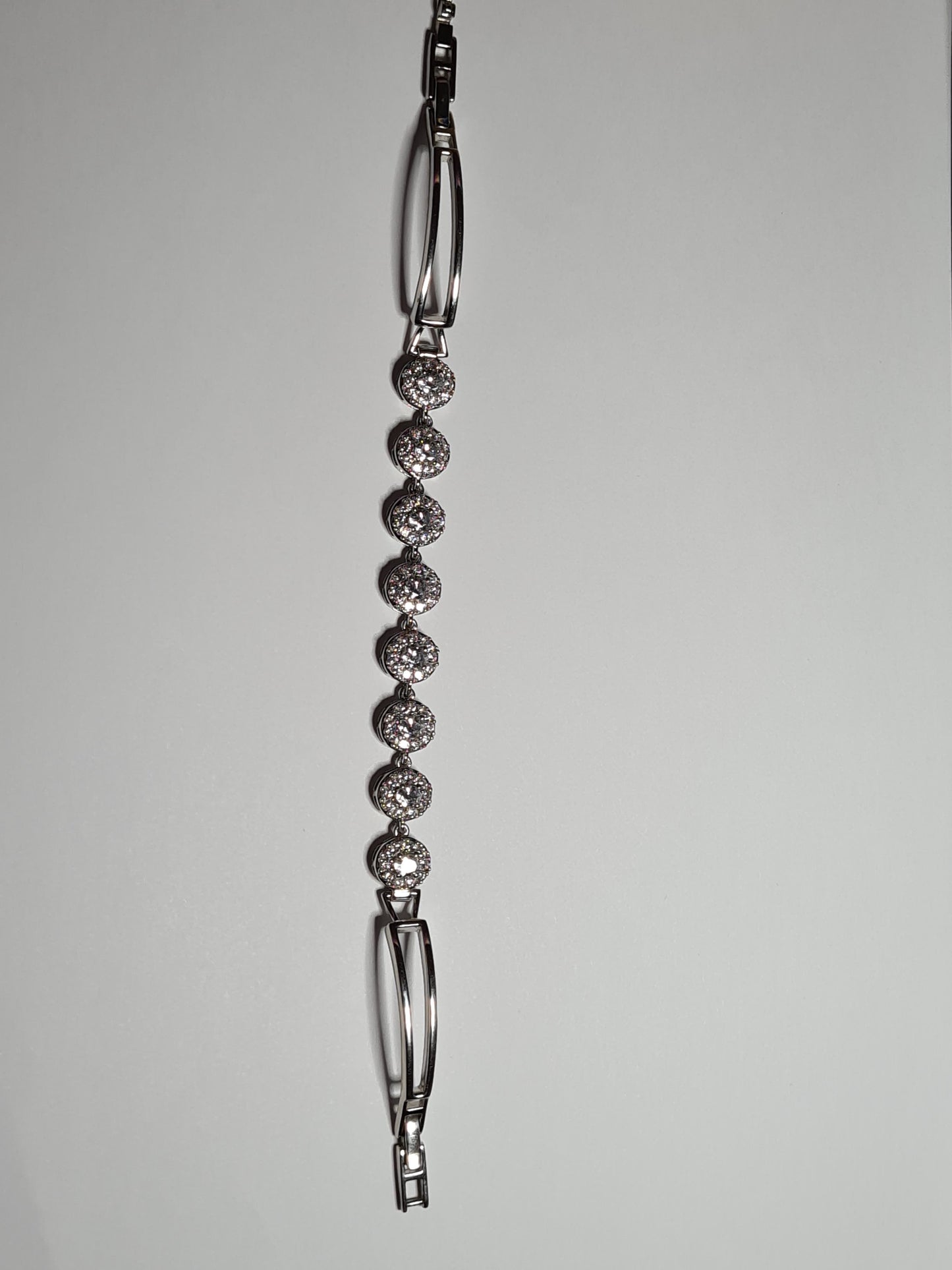 Swarovski Zirconia Halo Bracelet 925 Sterling Silver