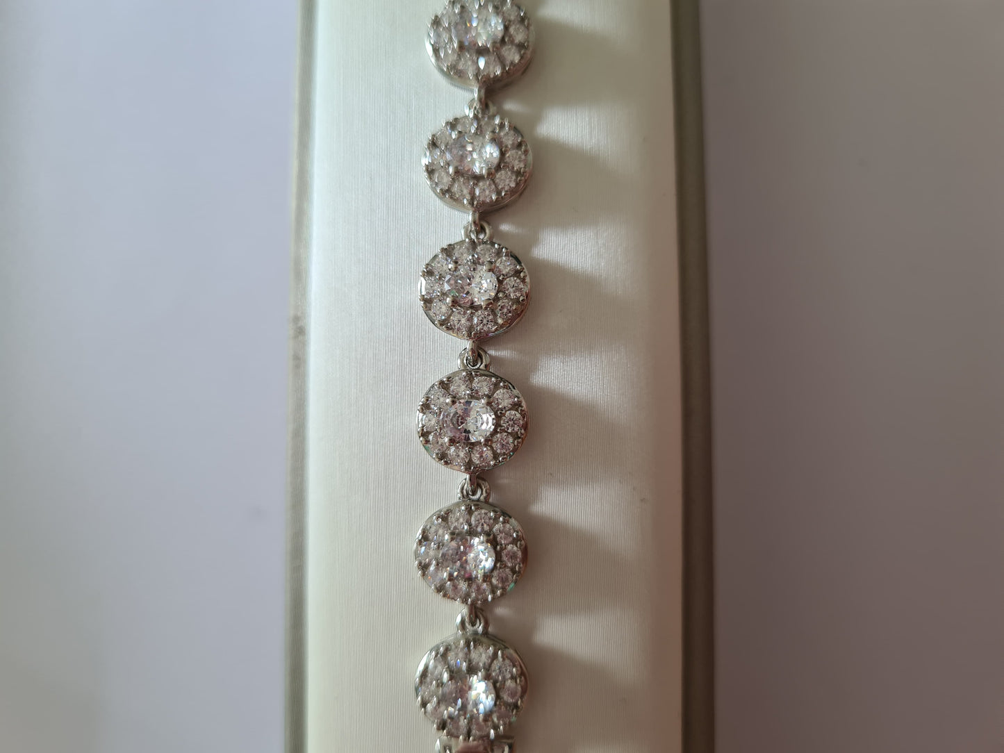 Swarovski Zirconia Halo Bracelet 925 Sterling Silver