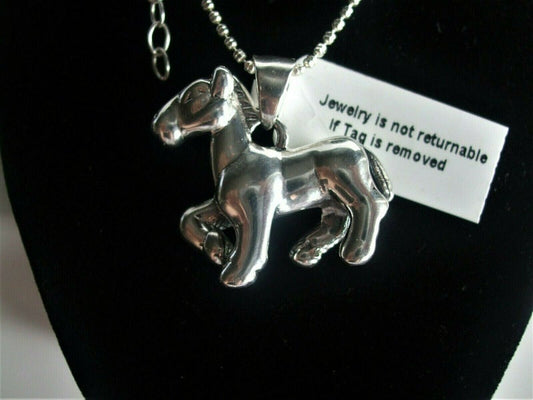 Sterling Silver Horse Pendant