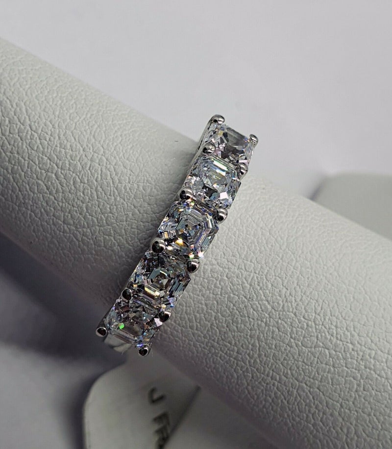 Swarovski Zirconia Ascher Cut 5 Stone Ring SIZE O