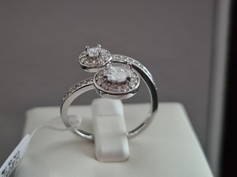 Simulated Diamond Bypass Ring SIZE O