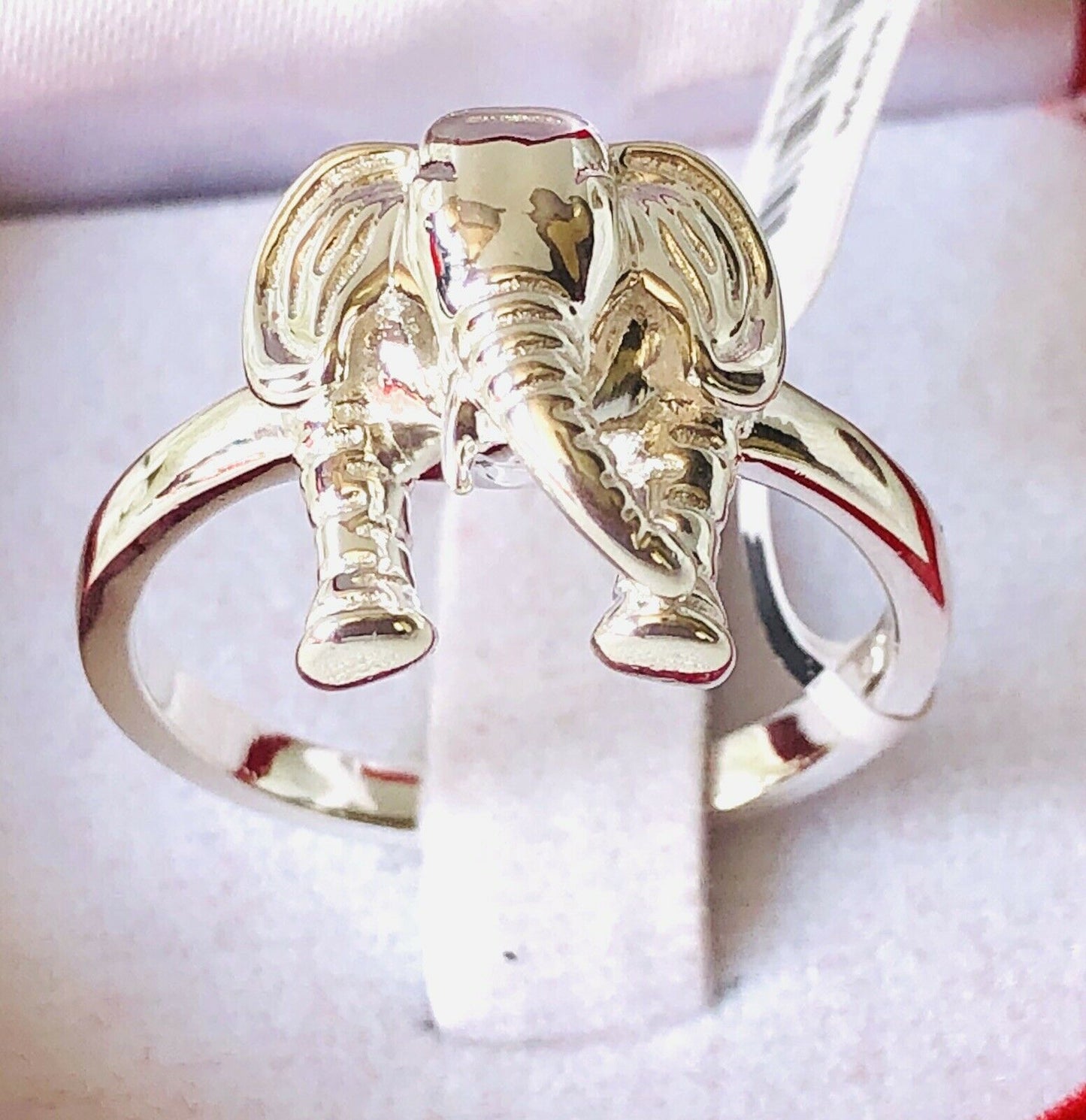 Elephant Sterling Silver Ring SIZE M